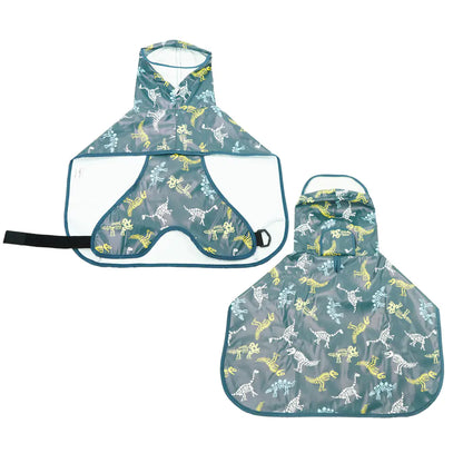 Transparent Brim Dog Raincoat with Bellyband
