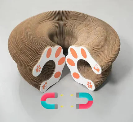 Interactive Cat Toy Ball and Corrugated Scratcher