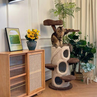 Treehouse Cat Tree for Multiple Cats Climbing Condo